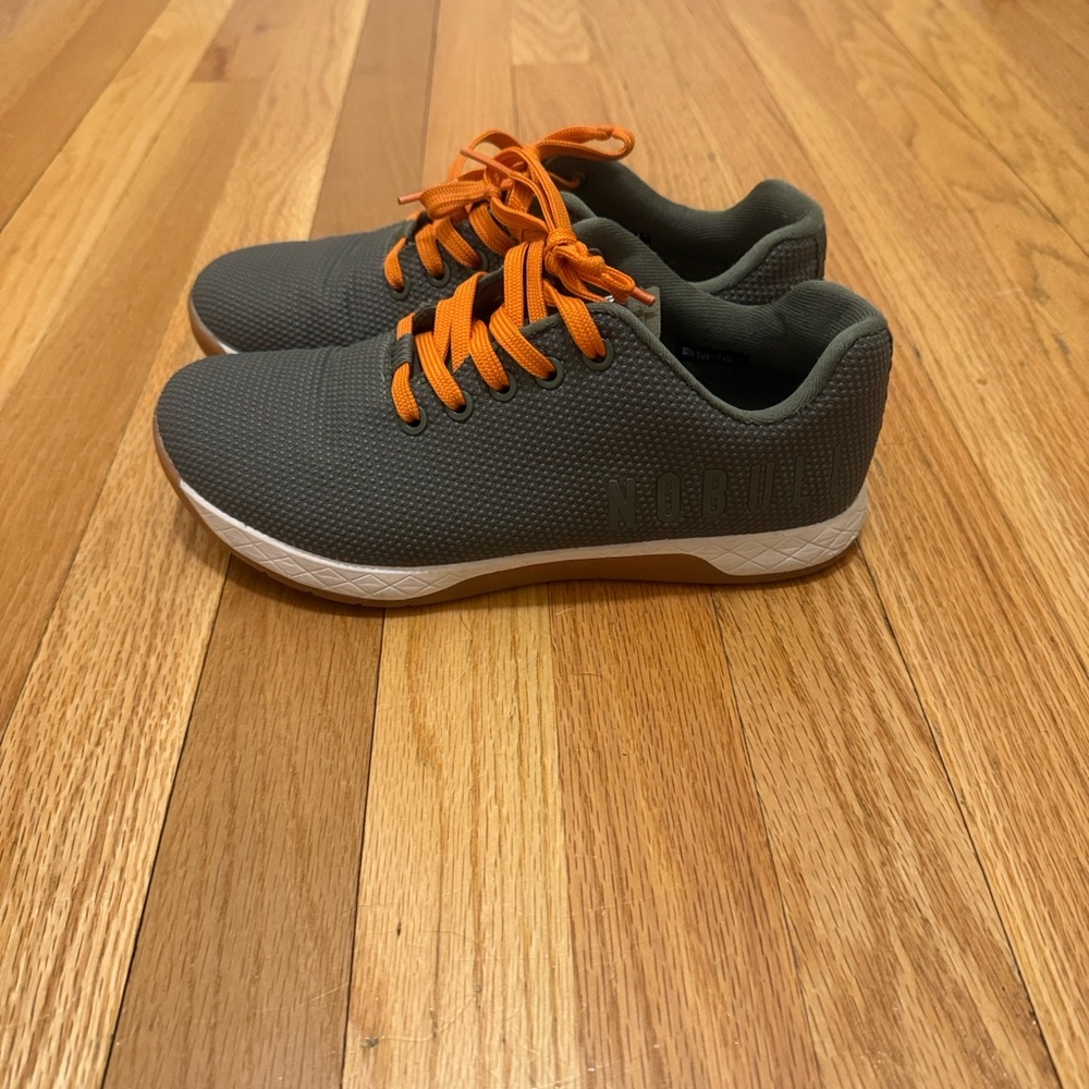NOBULL Women’s Sneakers in Olive and Orange